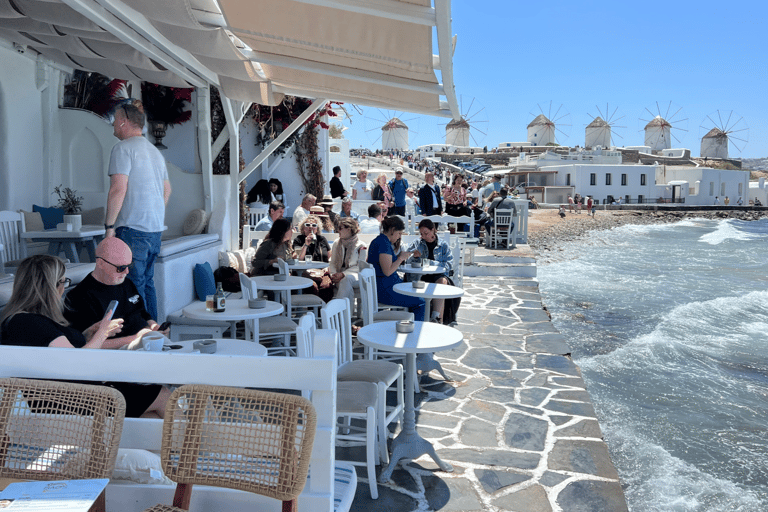 Upptäck Mykonos till fots med matupplevelseUpptäck Mykonos mat till fots