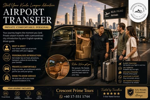 Kuala Lumpur: Private Airport Welcome Transfer & City Intro