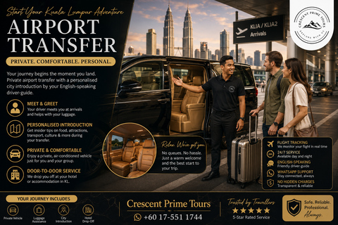 Kuala Lumpur: Private Airport Welcome Transfer & City Intro