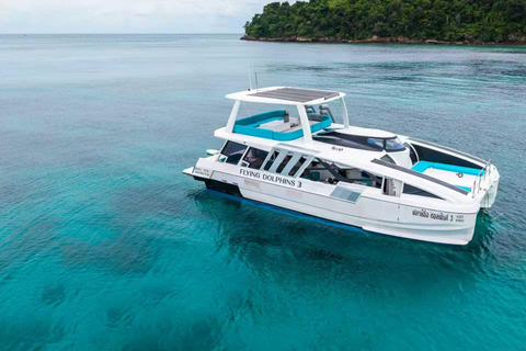 Phuket: Premium Speed Catamaran Tour to PhiPhi Maya Maiton Phuket: Premium Catamaran Tour to Phi Phi & Coral Island