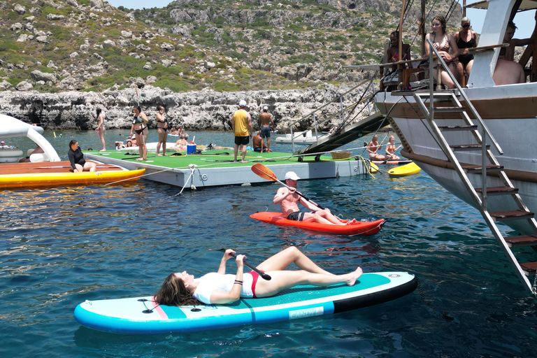 Rhodes : Excursion en goélette avec repas, boissons, SUP, kayak et baignade