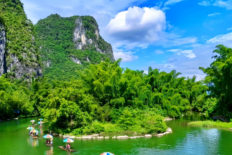 Guilin Yangshuo Day Tour: Balloon, Rafting & Impression Show Paragliding flight