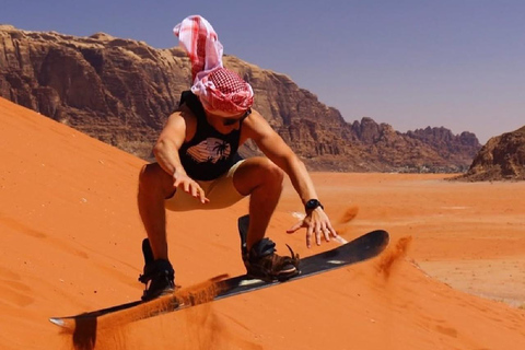 Wadi Rum: 2-Day Jeep Tour, Hiking, and Camping Tour Hot Balloon Tour