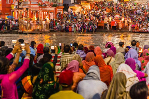 From Delhi: Private Rishikesh and Haridwar Day Tour by Car Private Rishikesh and Haridwar Same Day Tour with Guide