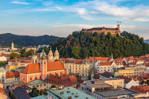 Depuis Zagreb : Excursion privée d&#039;une journée à Ljubljana et au lac de Bled