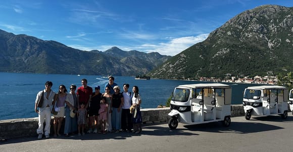 Kotor: eTukTuk Tour with Prčanj, Tivat, and Trojica Hill