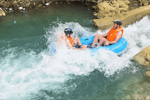 Luang Prabang: cascada de Kuang Si, tour de rafting en kayak1 km de kayak por el bosque, rafting, baño en Kuang Si y ecoturismo