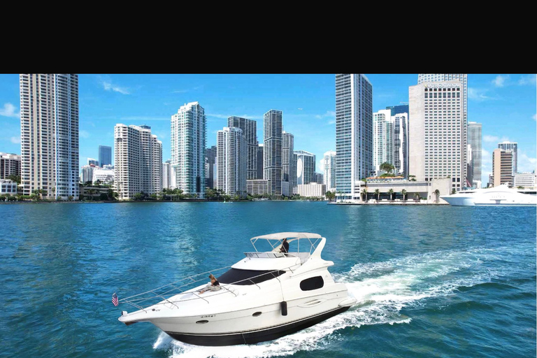 Miami: aluguer de iate privado com capitão, barco de 48 pésMiami: Aluguer de iate privado com capitão, barco de 48 pés