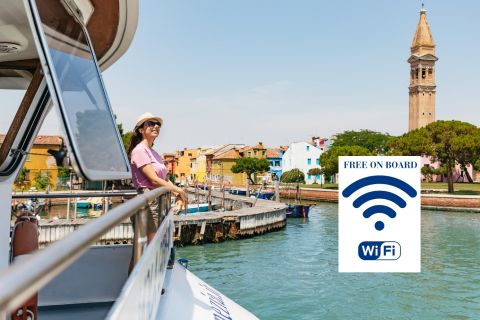 Wenecja: Fabryka szkła, Murano i Burano - wycieczka łodzią z WiFi