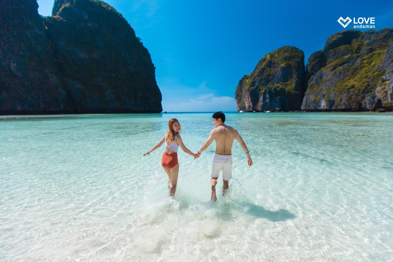 Phuket: Phi Phi Pileh Lagoon Bamboo Island by Speed Boat Phuket: Full Day Speed Boat Tour Phi Phi and Bamboo Island