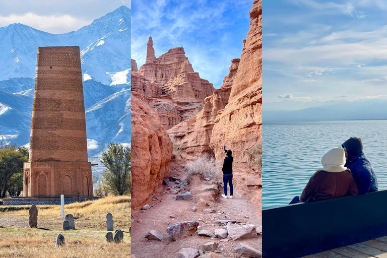 All-Inclusive Day Trip: Burana, Canyons & Issyk Kul + Pickup