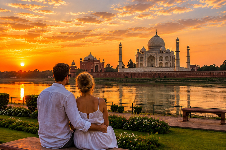 Agra: Evening Guided Tour with Sunset View of the Taj Mahal Agra: Evening Tour with Sunset View of the Taj Mahal