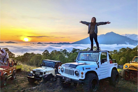 Bali: Mount Batur Jeep Tour with Floating Temple & Falls Sunrise Jeep Mount Batur ( Tanpa Penjemputan )
