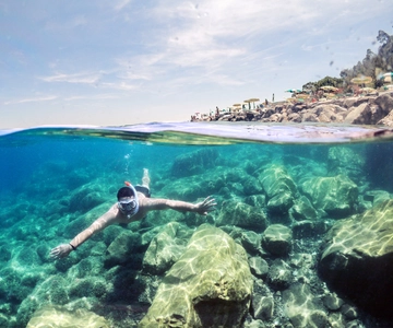 Mergulho com snorkel em Unawatuna