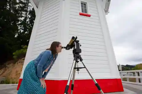 Van de vuurtoren van Akaroa: Zonneverkenner