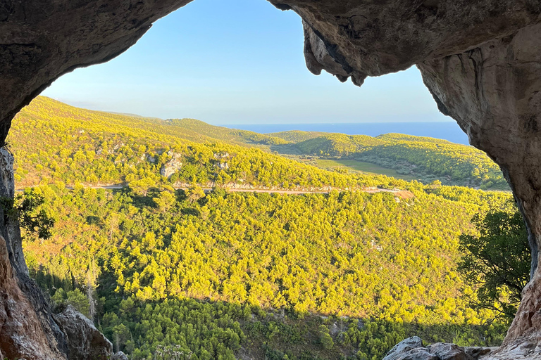 Zante : Excursion romantique au coucher du soleil à Mizithres et à la grotte d'Agalas