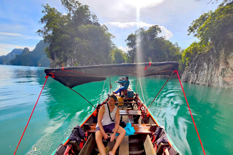 Khao Sok: Private Longtail Boat Tour at Cheow Lan LakeOption 2: 4-Hour Tour with Hotel Pickup and Drop-Off