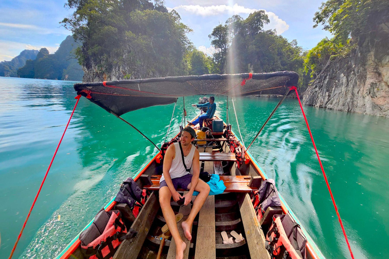 Khao Sok: Private Longtail Boat Tour at Cheow Lan LakeOption 2: 4-Hour Tour with Hotel Pickup and Drop-Off