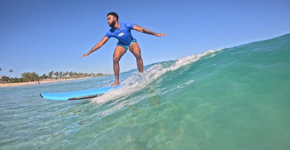 Surfing Class for Beginners in Playa Macao, Punta Cana