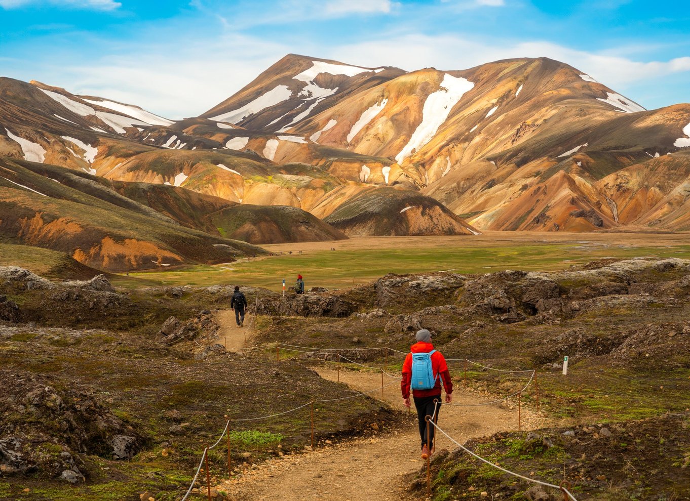 Reykjavik: Vandretur i højlandet ved Landmannalaugar og varme kilder