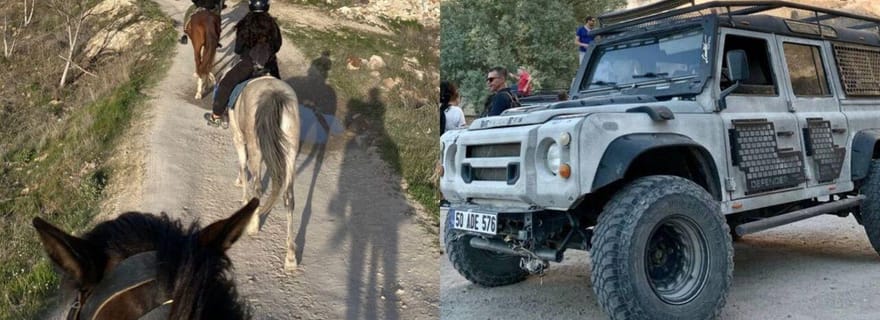 Cappadoce : aventure combinée en Jeep et à cheval