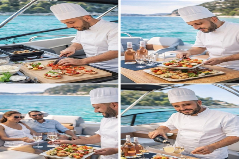 Nice: Luxury Private Boat Tour with Chef & Aperitivo Full Day Cannes & Îles de Lérins
