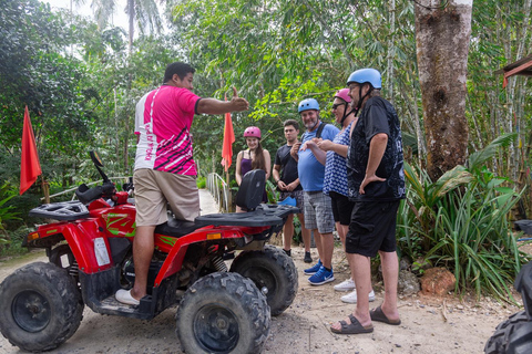 Khao Lak: Ethical Elephant, Zipline & ATV Premium Combo