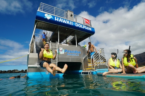 Oahu: Pływaj z delfinami, nurkowanie z żółwiem, zjeżdżalnia wodnaZ Honolulu: pływanie z delfinami i nurkowanie z rurką w Oahu