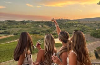 Weingüter für kleine Gruppen, Mittagessen, Weinprobe, San Gimignano und mehr