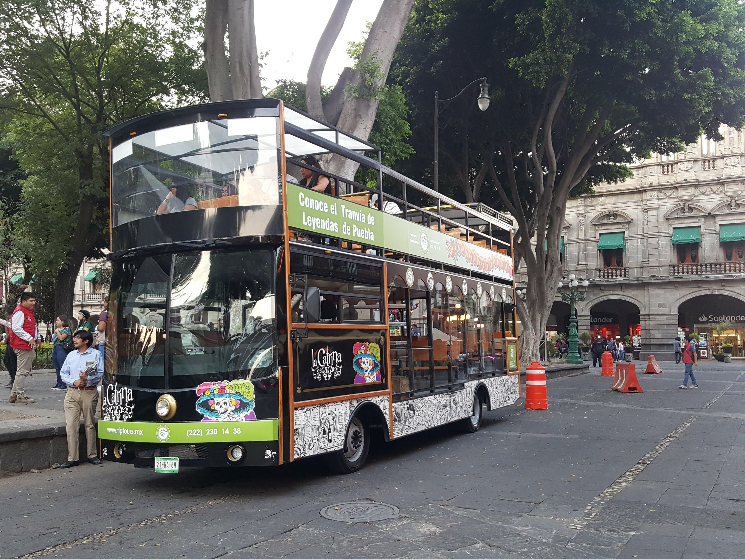 Sightseeingtour durch Puebla mit der Doppeldecker-Straßenbahn