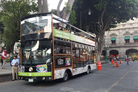 Tour por Puebla en un tranvía de dos pisos