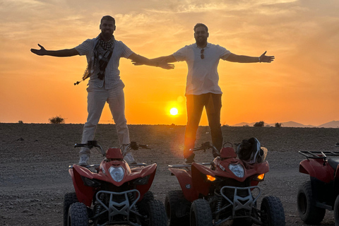 Marrakech: quad Adventure at the Dunes of the palmery desert