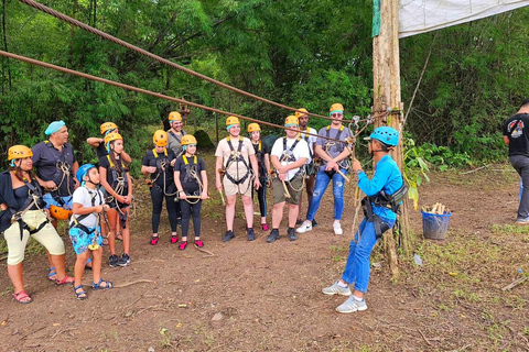 Pai: Aventura de tirolina en la selva con 16 plataformasTour privado con traslados al hotel