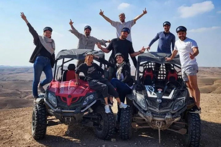 Pacote para o deserto de Agafay: passeio de buggy e de camelo e jantar com espetáculoPacote Deserto de Agafay: passeio de quadriciclo, passeio de camelo e jantar com show