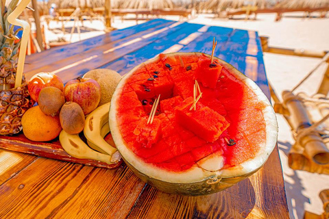 El Gouna: Panorámica en yate de la Isla Paraíso, almuerzo y buceo con tubo