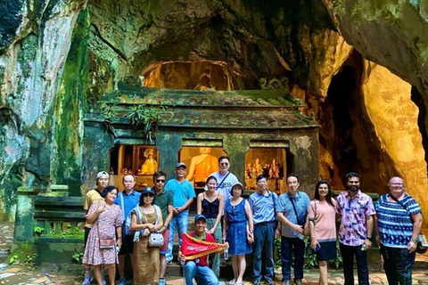 Monkey MT-Huge Lady Buddha-Marble mountains & Am Phu caves Da Nang pick-up: Afternoon tour