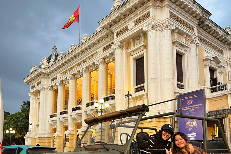 Hanoi: Half‑Day Jeep City Tour, Landmarks & Local Food