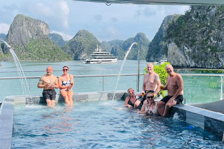 From Ha Noi: Full Day Ha Long/Lan Ha Bay by Taliya Cruise From Ha Noi: Full - Day Ha Long - Lan Ha Taliya Cruise