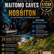 Auckland: Hobbiton & Waitomo Private Tour with Hotel Pickup