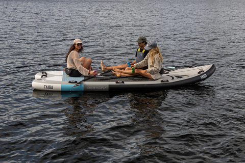 Montreal: Paddleboard and Giant SUP Rental at Parc Jean-Drapeau Giant SUP for 4 people