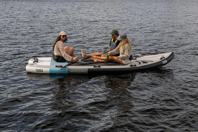 Montreal: Paddleboard and Giant SUP Rental at Parc Jean-Drapeau Giant SUP for 4 people
