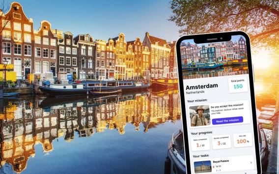 Amsterdam: Stadterkundungsspiel und Tour auf deinem Handy