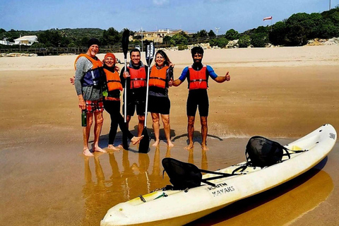 Sagres, passeio de caiaque em família, Grutas da Ingrina