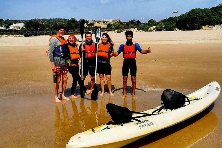 Sagres, passeio de caiaque em família, Grutas da Ingrina