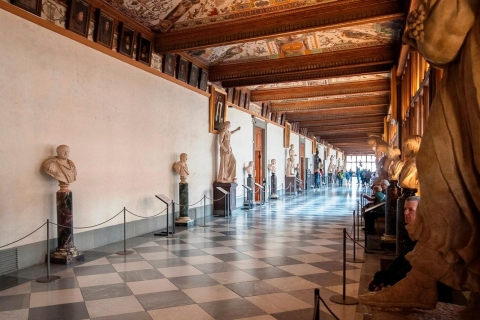 Florencja: Skip-the-Line Tour po galeriach Uffizi i AccademiaEnglish Visit & Lunch: Accademia rano i Uffizi po południu