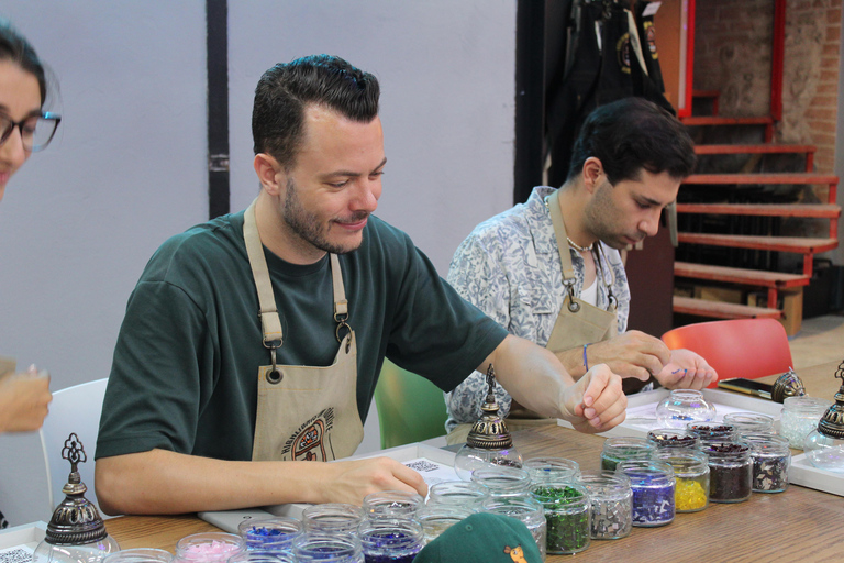 Antalya: Traditional Mosaic Lamp & Candle Holder Workshop Traditional Turkish Mosaic Desk Lamp