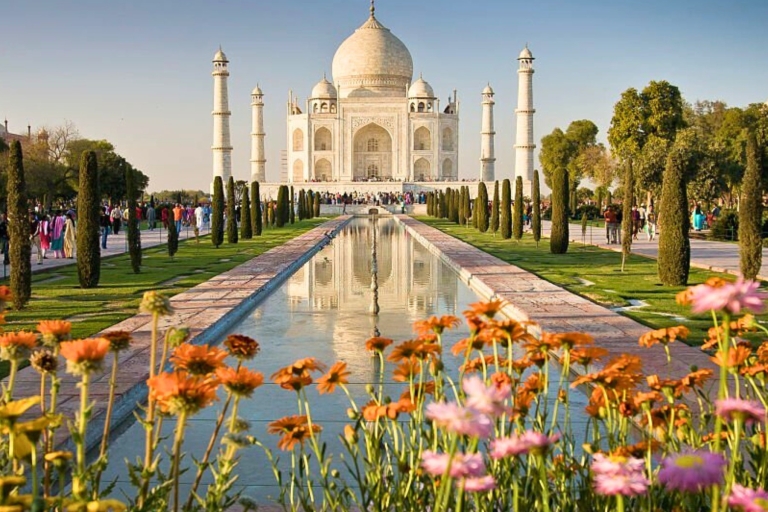 Von Agra aus: Taj Mahal Tour mit Agra Fort & Fatehpur SikriAuto mit Fahrer, Reiseführer, Eintrittskarten für Denkmäler und Mittagessen