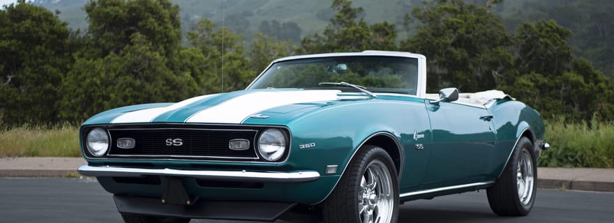 Monterey et Big Sur : 1968 Chevy Camaro SS Convertible Location