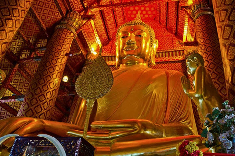 From Bangkok: Private Ayutthaya Temple Tour with Boat Cruise