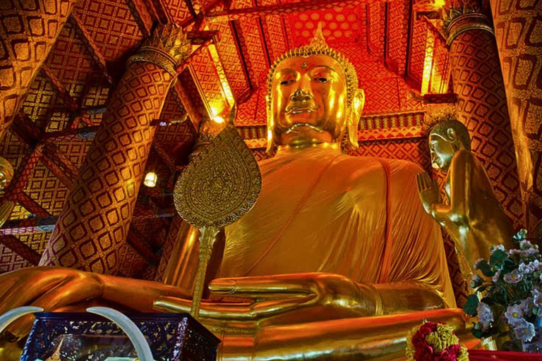 From Bangkok: Private Ayutthaya Temple Tour with Boat Cruise